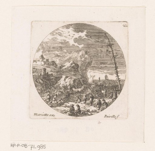 Figures at a Harbour in a Storm