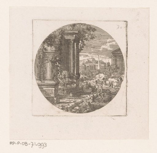 Landscape with a Sketcher at a Ruin