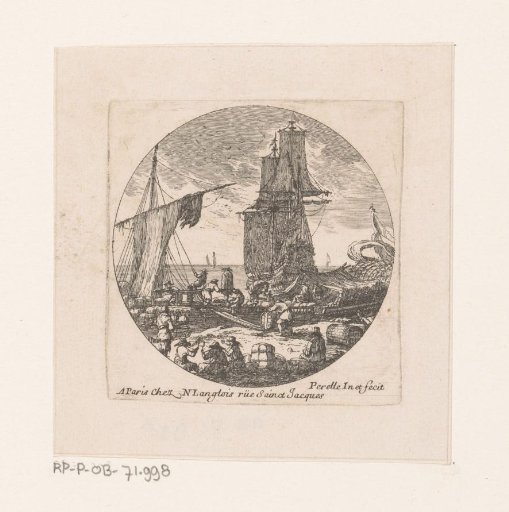 Activity on a Quay near Ships