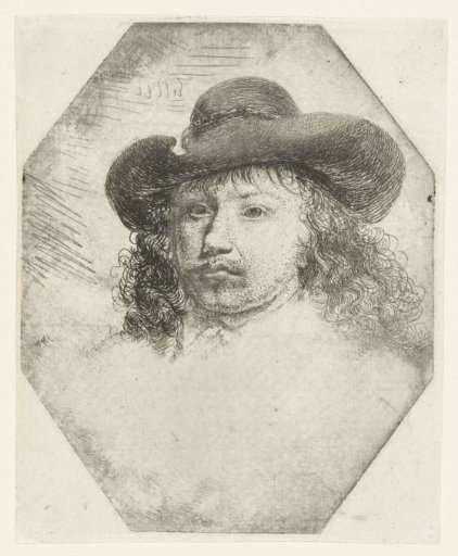 Young man with a wide-brimmed hat