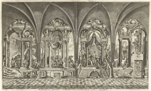 Paintings in the refectory of the Saint Michael's Abbey in Antwerp