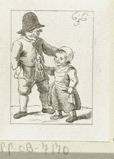 Boy and girl with a doll