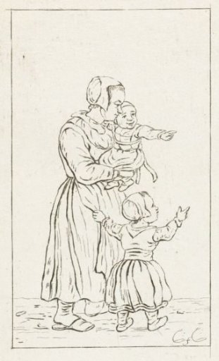 Mother with two children