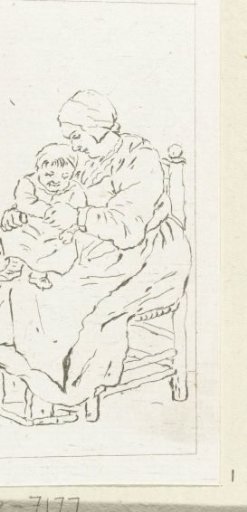 Seated mother with child