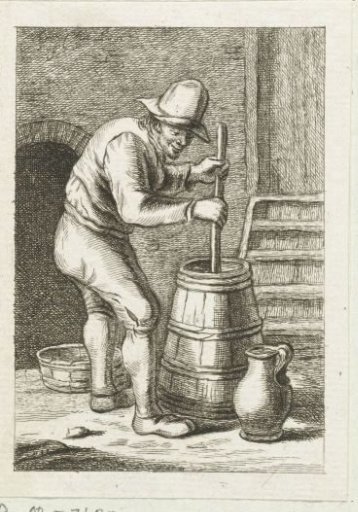 Man churning