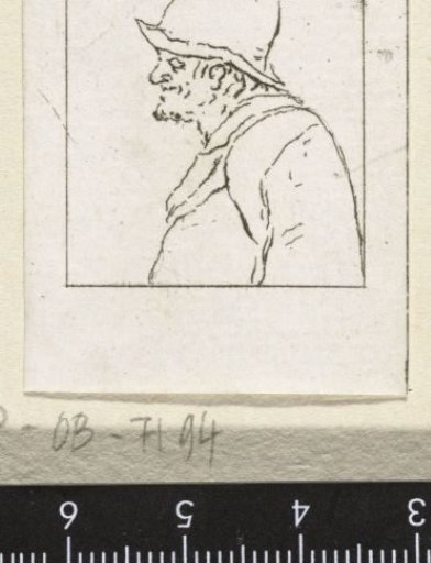 Bust of an old fisherman