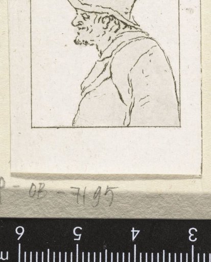 Bust of an old fisherman