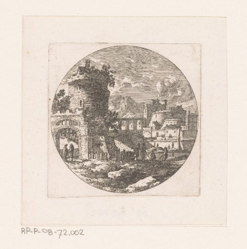 View of Buildings, Towers and a Bridge