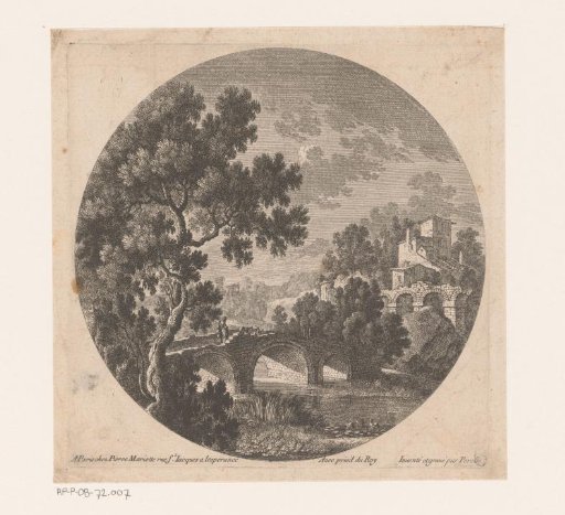 Landscape with a Stone Bridge with Three Arches