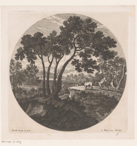 Landscape with a Man and Woman with a Donkey