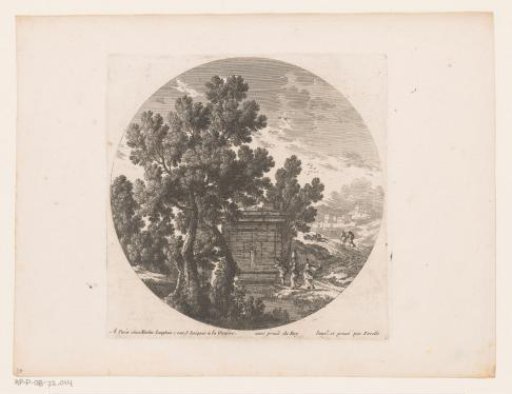 Landscape with Figures at an Ancient Fountain