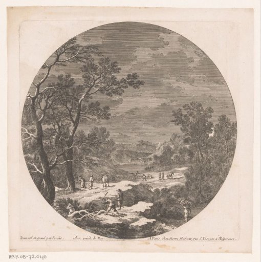 Landscape with woodcutters