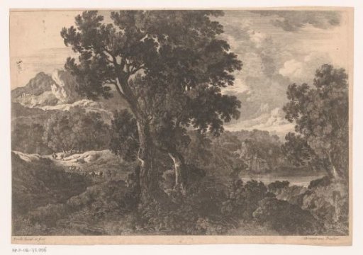 Mountain landscape with trees