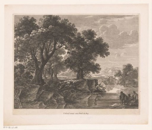 Three men by a river