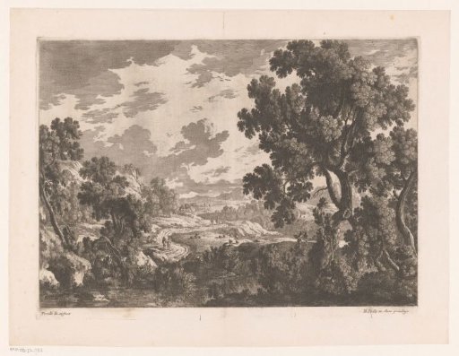 River landscape with winding road