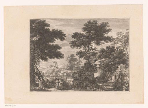 River landscape with the Flight into Egypt