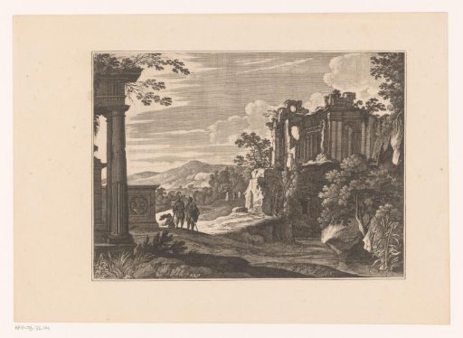Landscape with ruins