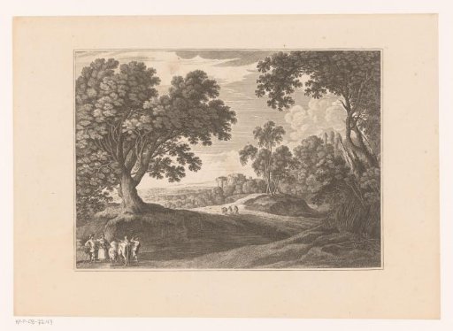 Landscape with shepherds and cows