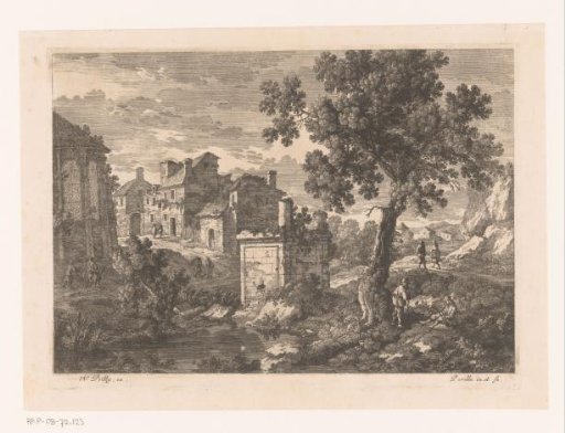 View of the edge of a village