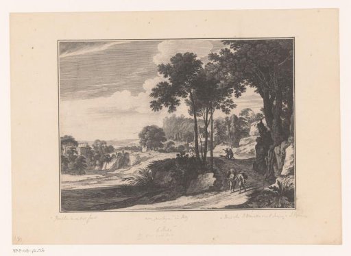 Landscape with walkers