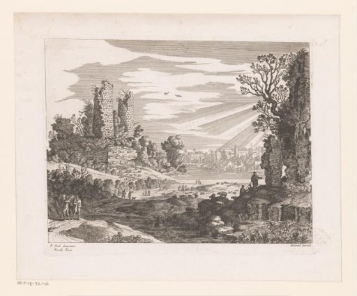 Italian landscape with Tobias and the angel
