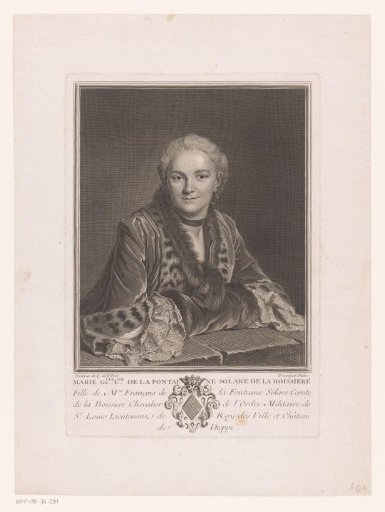 Portrait of Marie-Louise Gabrielle de La Fontaine Solare de la Boissière
