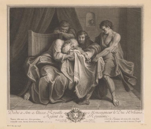 Jacob shown the blood-stained coat of Joseph