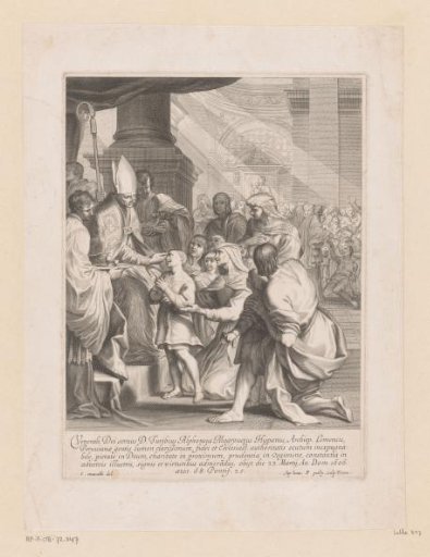 Children presented to Archbishop Turibius de Mogrovejo