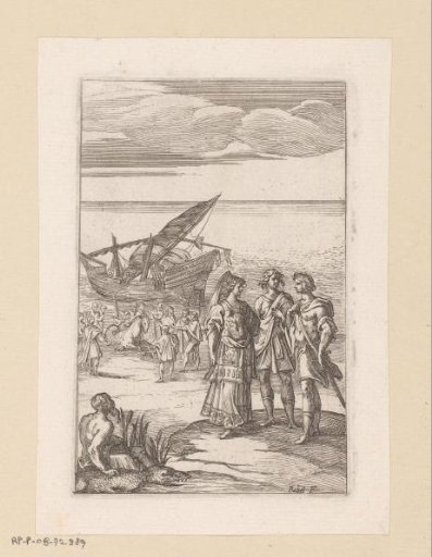 Group Gathered Around a Hippocampus on the Coast