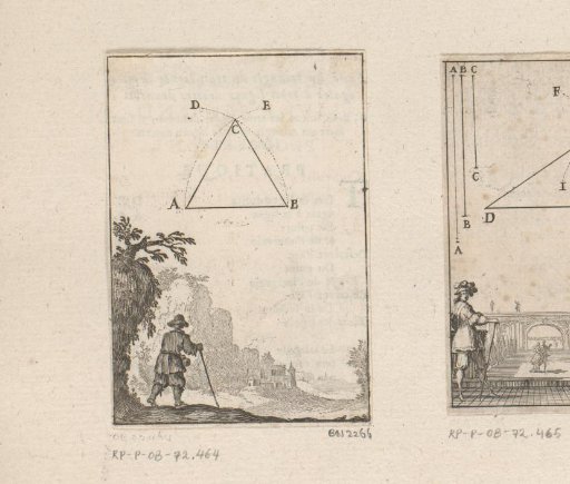 Isosceles triangle with a traveler