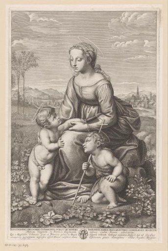 The Virgin and Child and John the Baptist in a pastoral landscape