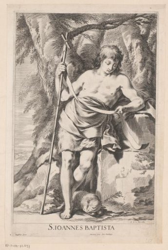 John the Baptist with staff and lamb