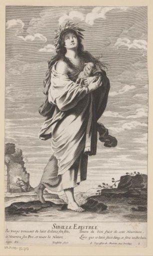 Sibyl of Erythrae, with Virgin and Child in the background