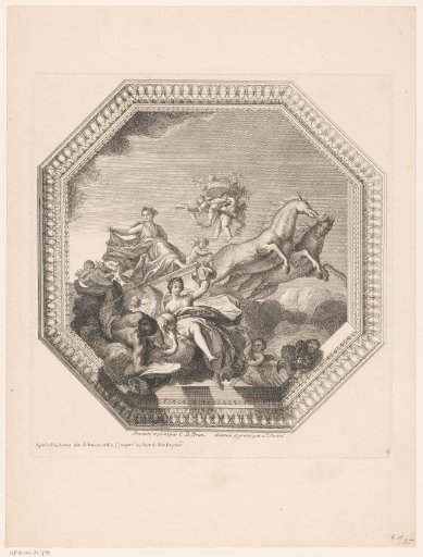 Venus on a chariot drawn by horses