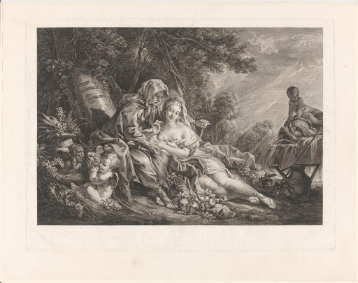 Vertumnus and Pomona in a Park Landscape