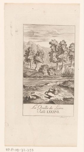 Landscape with a beetle and a running hare