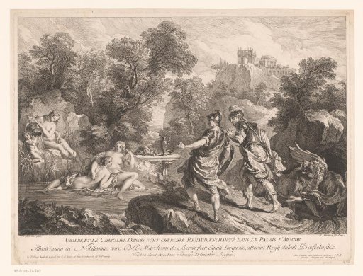 Ubaldo and Danais in search of Rinaldo