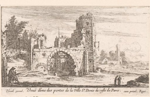 View of one of the gates of Saint-Denis