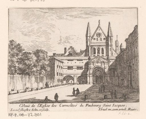 View of the church of the Carmelites