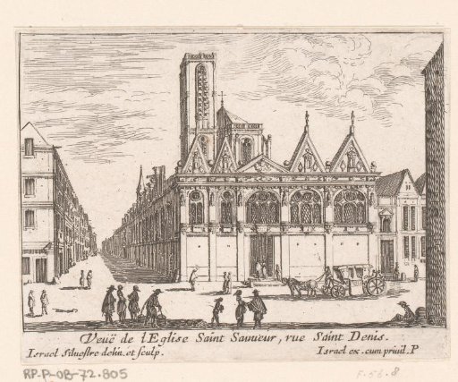 View of the church of Saint-Sauveur