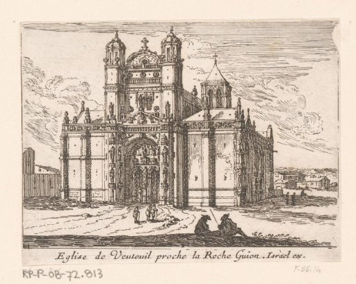 View of the church of Venteuil