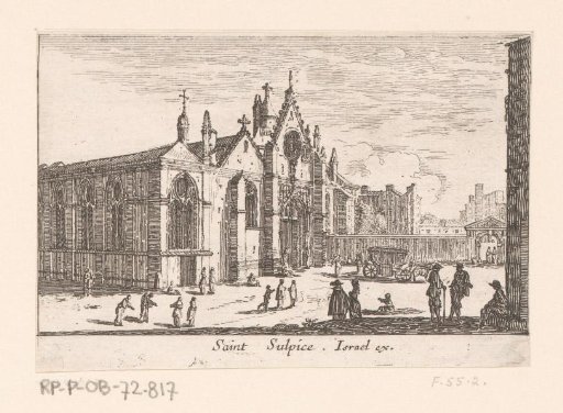 View of the church of Saint-Sulpice