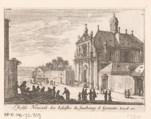 View of the Jesuit church in Saint-Germain