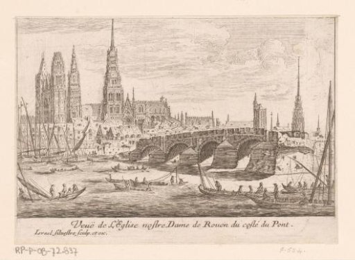 View of Notre-Dame in Rouen