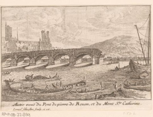 Another view of the Pont de Pierre in Rouen