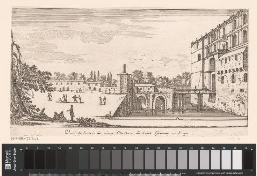 View of the entrance to the old castle of Saint-Germain-en-Laye