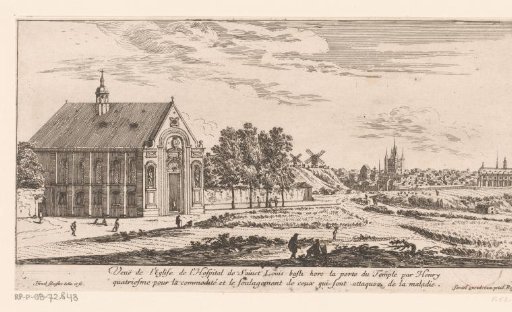 View of the hospital of Saint-Louis