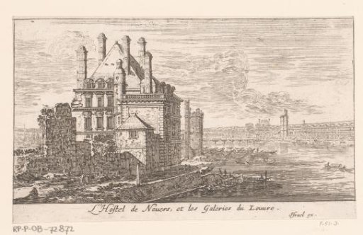 View of the Hôtel de Nevers and the Louvre