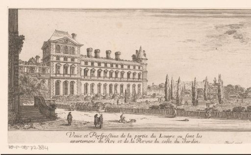View of the Louvre from the gardens