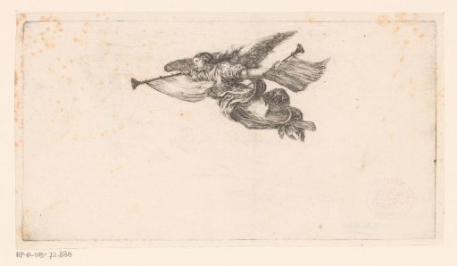 Title page print with flying Fame above the Palais-Royal